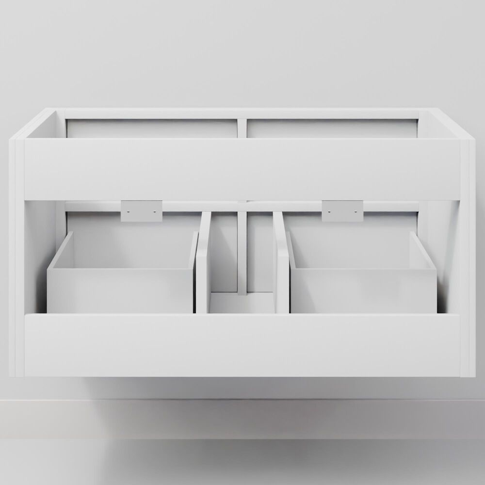 Lexora Home Castor 36" Single Bathroom Vanity in White with 2 cm White Cultured Marble Top and Rectangular Sink, , large