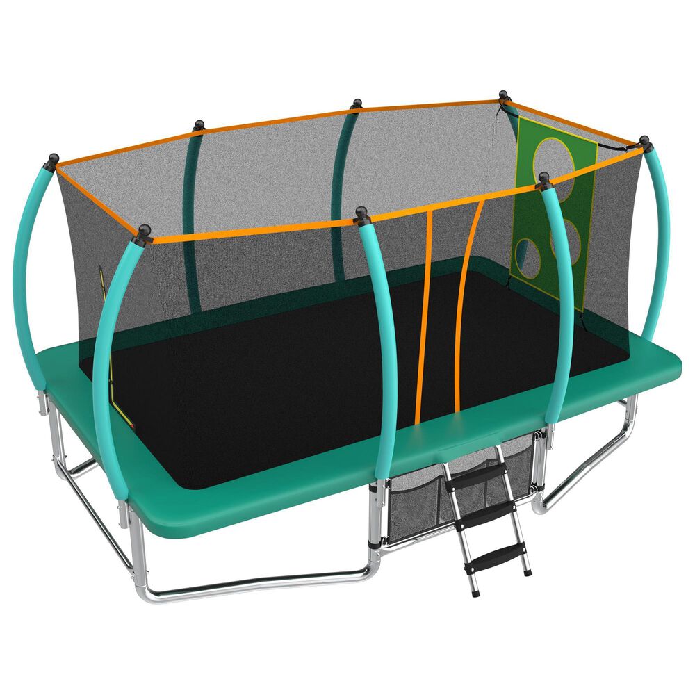 HOMLUX 10' x 16' Outdoor Trampolines in Green, , large