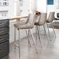 Zuo Modern Magnus Counter Stool in Gray and Silver (Set of 2), , large