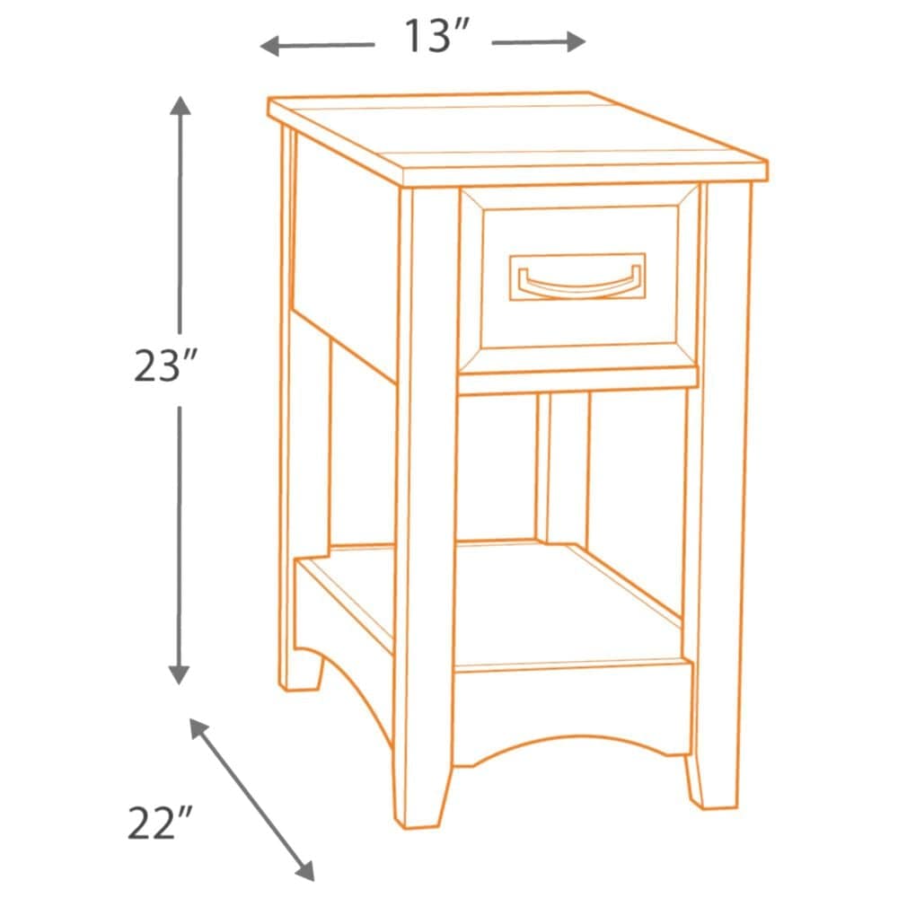 Ashley Breegin Chairside End Table in Brown, , large