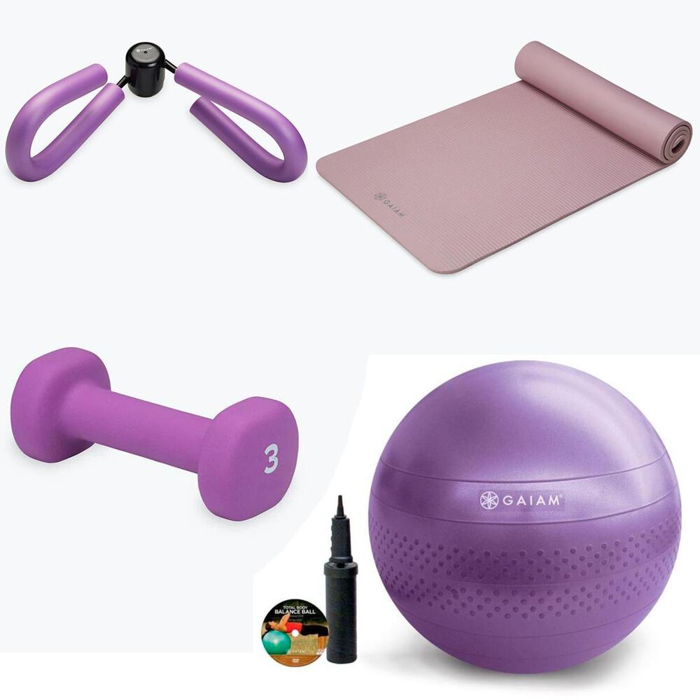 Yoga Set for Beginners, Purple, 3 Yoga items