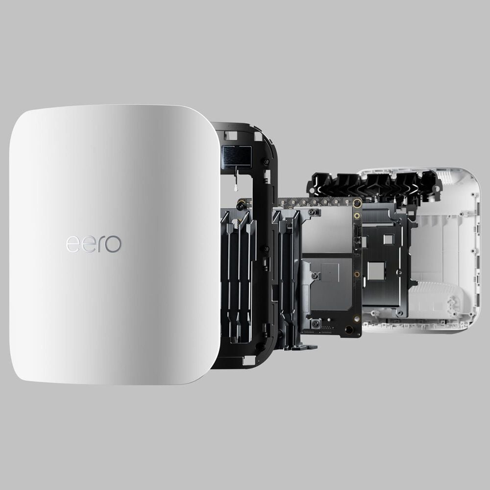 eero Pro 6E Mesh Wi-Fi 6E Router with Max 7 Mesh Wi-Fi 7 System in White, , large