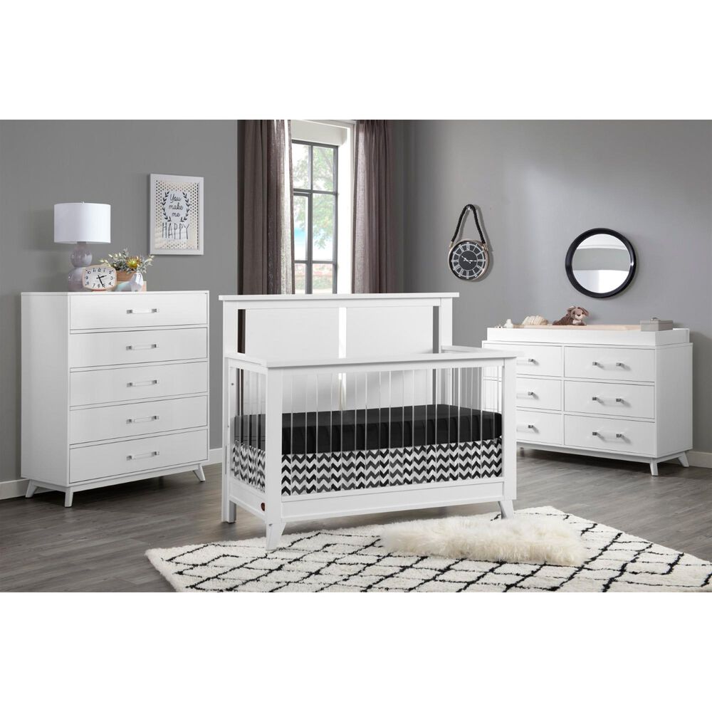 Oxford Baby Holland 5-Drawer Chest in Cloud White, , large
