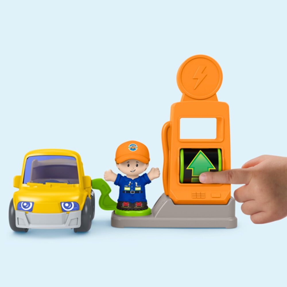 Fisher Price Fillin' Fun Service Station Playset with Vehicle and Figures, , large