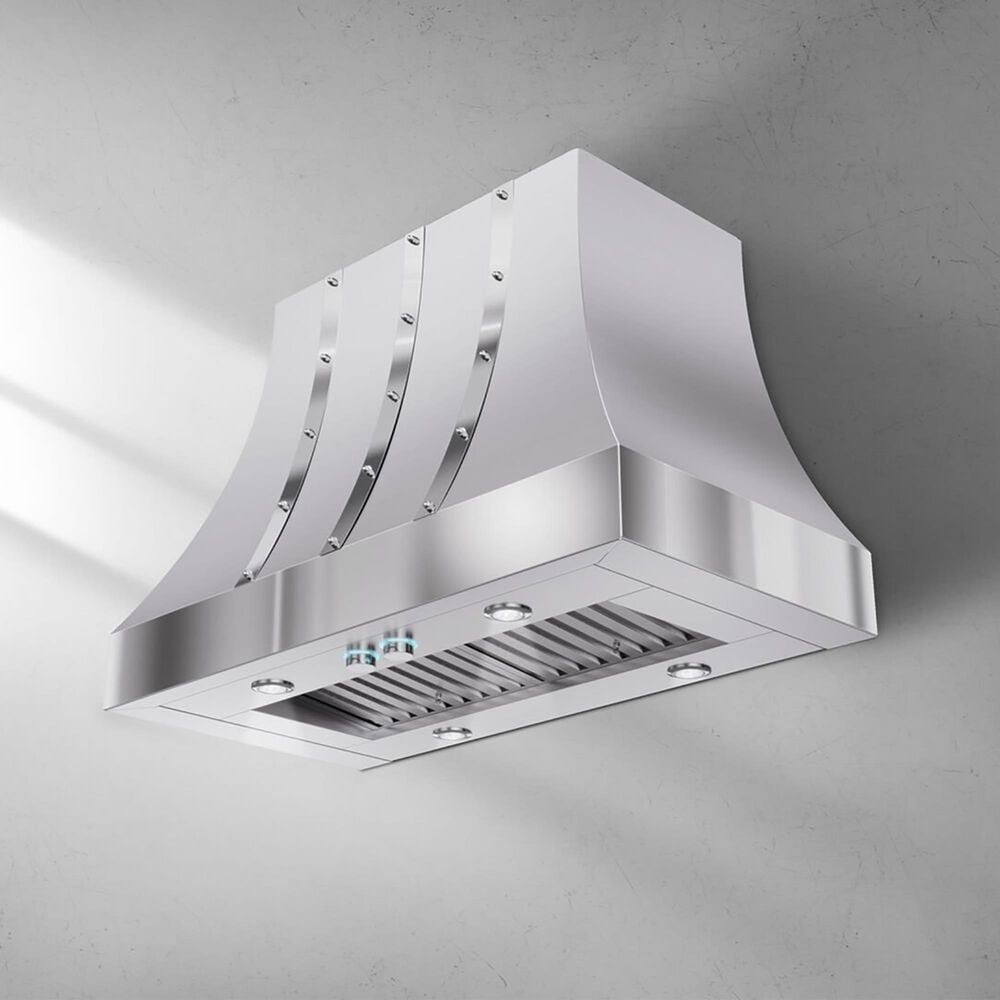 Elica Oristano 36&quot; Wall Mount Canopy Hood in Stainless Steel, , large