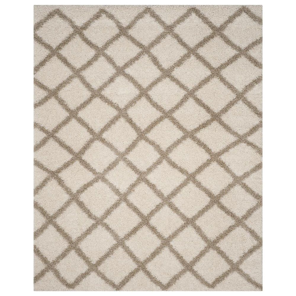 Safavieh Dallas Shag SGD258B-10 10" x 14" Ivory/Beige Area Rug, , large