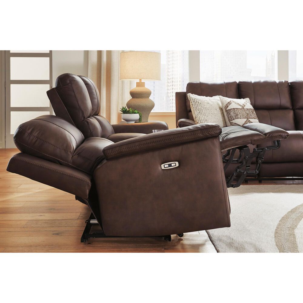 Ashley Bleckley Power Reclining Loveseat in Espresso, , large