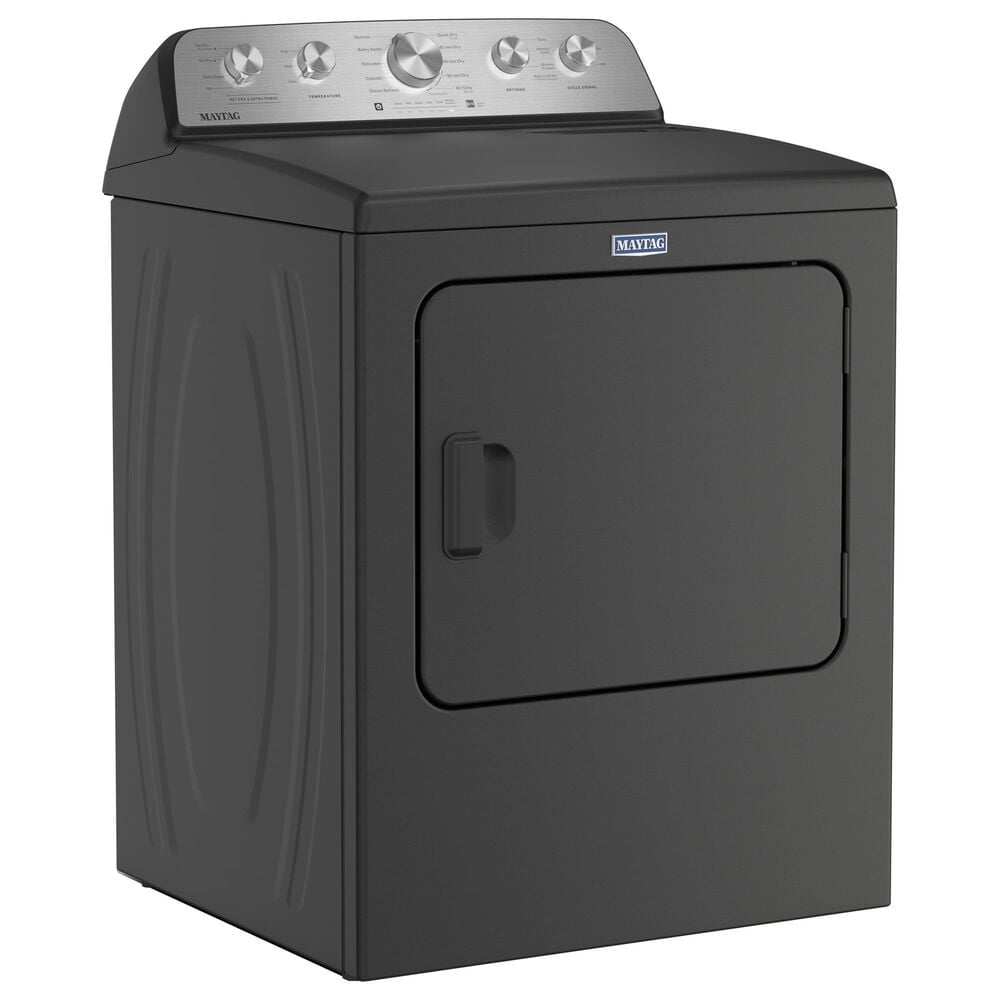 Maytag 7 Cu. Ft. Front Load Electric Dryer with Pet Pro Option in Volcano Black, , large