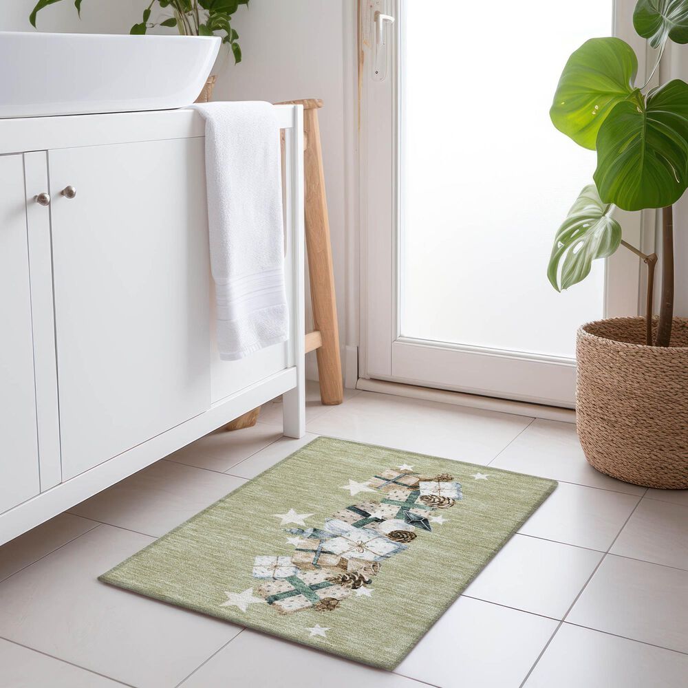 Dalyn Rug Company Wonderland WN33 2&#39;6&quot; x 3&#39;10&quot; Aloe Indoor/Outdoor Area Rug, , large