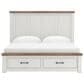 Ashley Savonport King Storage Panel Bed in White and Brown, , large