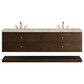 James Martin Allamari 72" Double Bathroom Vanity in Sable with 3 cm Tajnar Eclos Top and Rectangular Sinks, , large