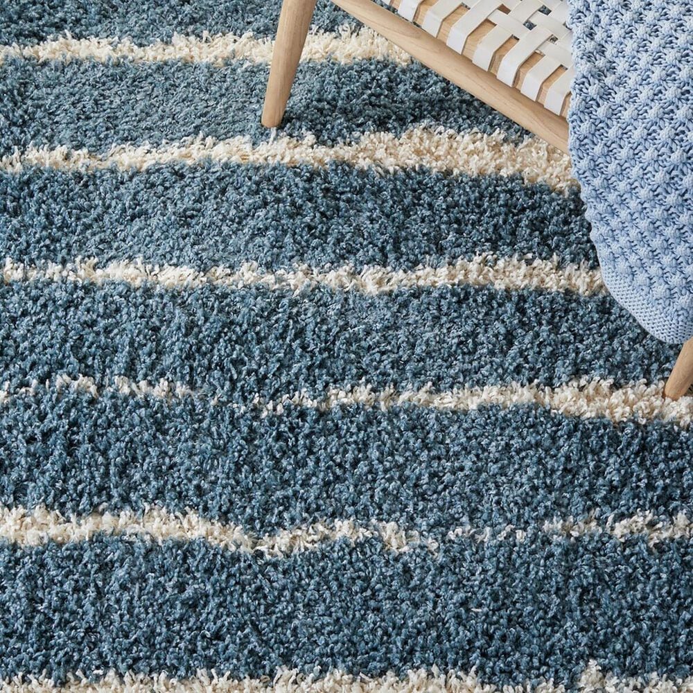 Safavieh Venus Shag VNS603K 9&#39; x 12&#39; Turquoise and Ivory Area Rug, , large