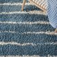 Safavieh Venus Shag VNS603K 9" x 12" Turquoise and Ivory Area Rug, , large