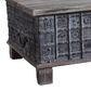 Jaipur Home One of a Kind Dowry Old World Storage Trunk in Grey and Brown, , large