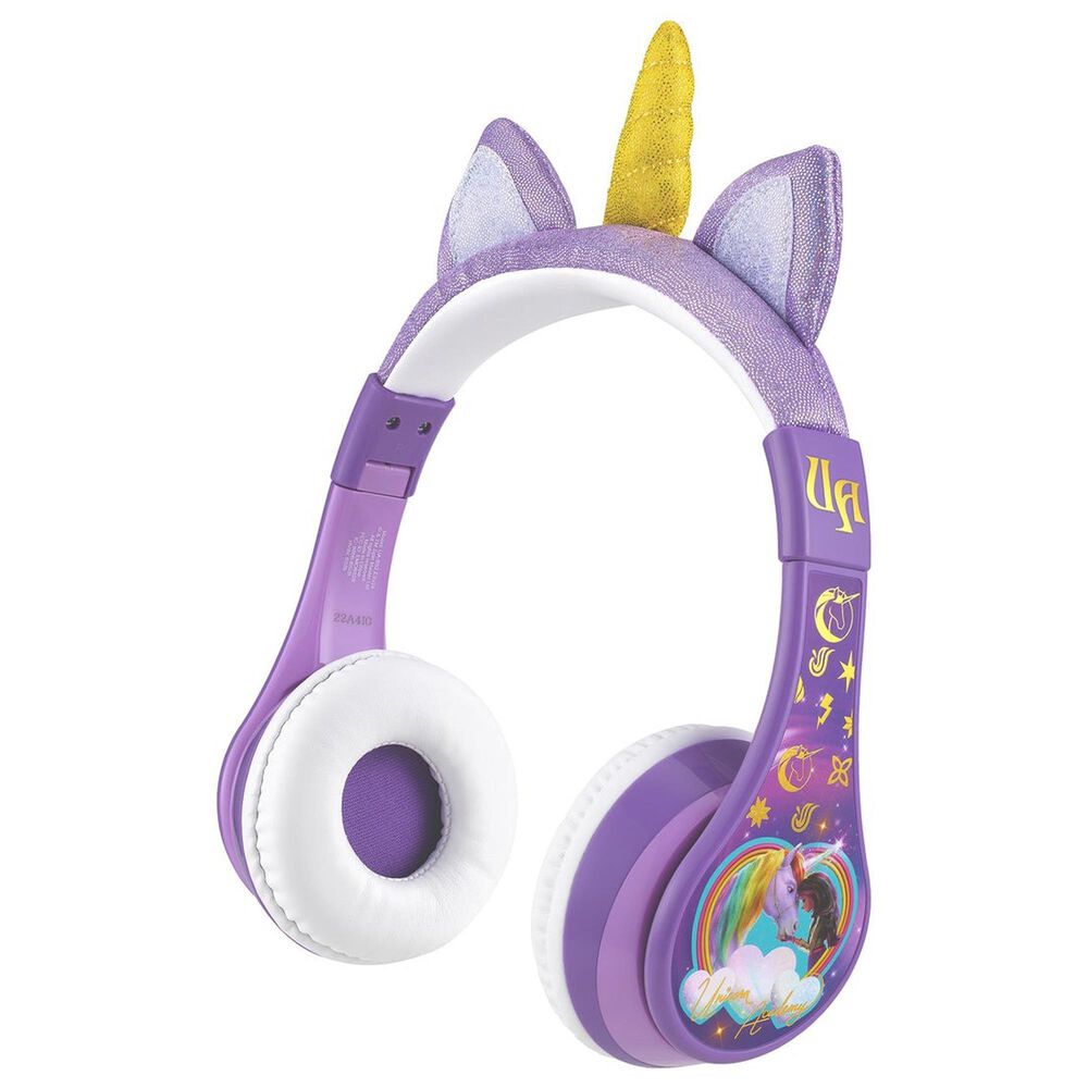 KIDdesigns Unicorn Academy Bluetooth Headphones, , large