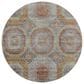 Dalyn Rug Company Karaj KJ6 8" Round Paprika Indoor/Outdoor Area Rug, , large