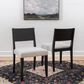 Linon Home Decor Auden and Cosgrove 5-Piece Round Dining Set in Black, , large