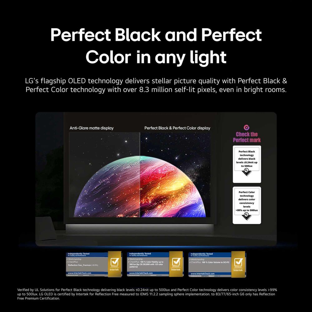 LG 77" Class G6 Series OLED evo AI 4K - Smart TV with 5.1.3 Channel Soundbar System in Black, , large