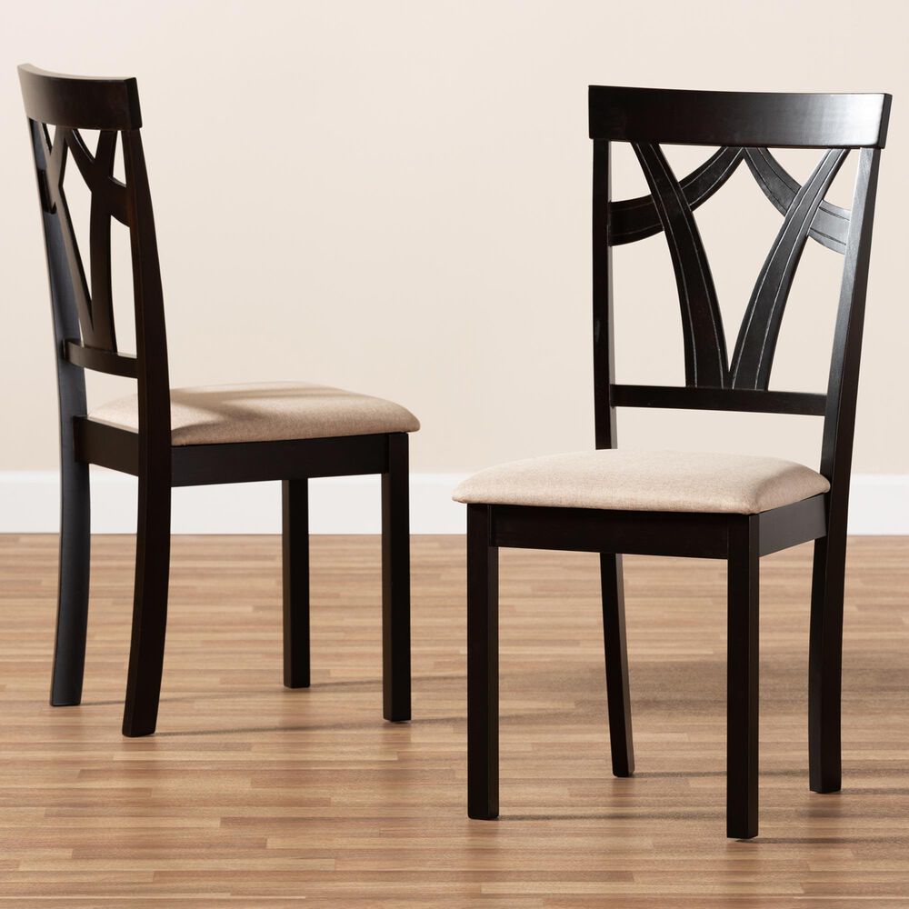Baxton Studio Sylvia Side Chair in Espresso Brown (Set of 2), , large