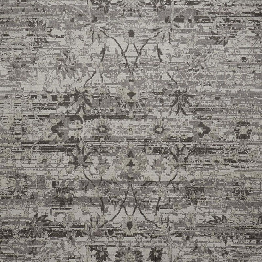 Nourison Twilight TWI01 8&#39; Round Silver Area Rug, , large