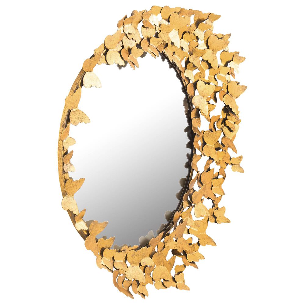 Tov Furniture Butterfly Mirror in Gold, , large