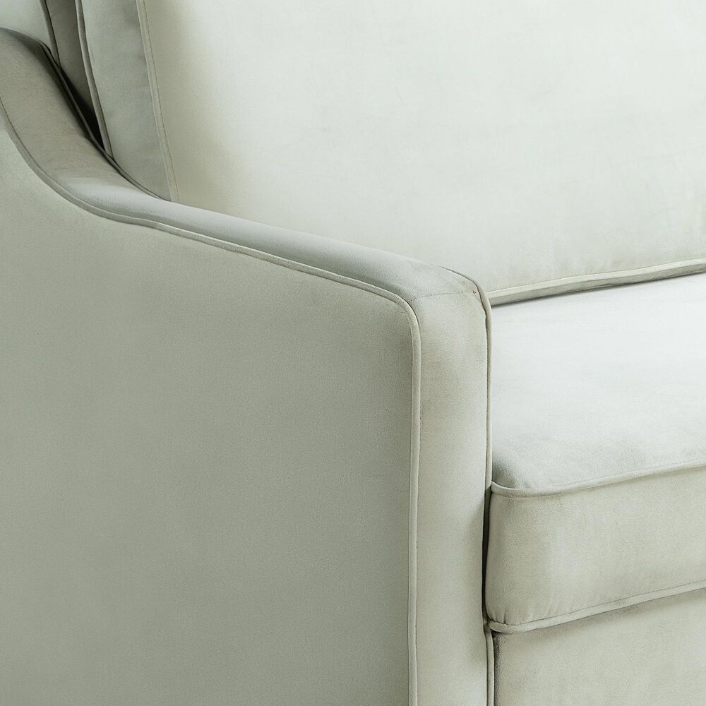 Lifestyle Solutions Delmar Convertible Loveseat with Sage Cushion in Brown, , large