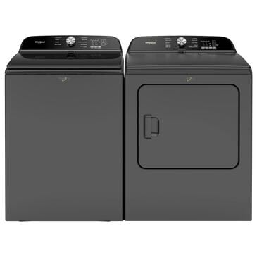 Whirlpool 5.3 Cu. Ft. Washer and 7.0 Cu. Ft. Electric Dryer in Black , , large
