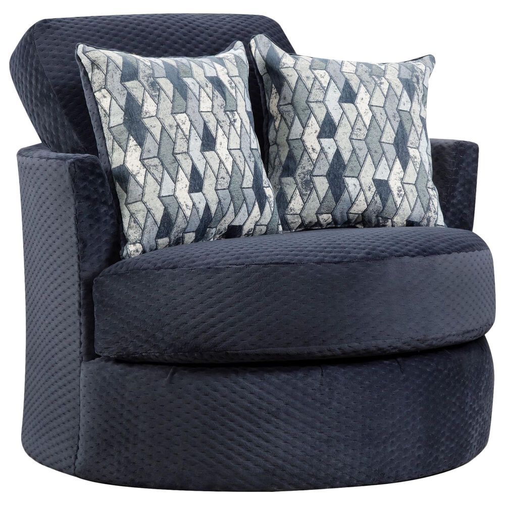 Southaven Swivel Barrel Chair in Comet Eclipse, , large