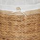 Household Essentials Wicker Basket Laundry Hamper with Liner in Brown, , large