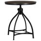 Linon Home Decor Hawkford Adjustable Round Bar Table in Grey and Gunmetal - Table Only, , large