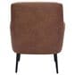 Zuo Modern Tasmania Accent Chair in Vintage Brown and Gold, , large