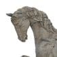 Maple and Jade Prancing Horse Decorative Sculpture in Distressed Beige, , large