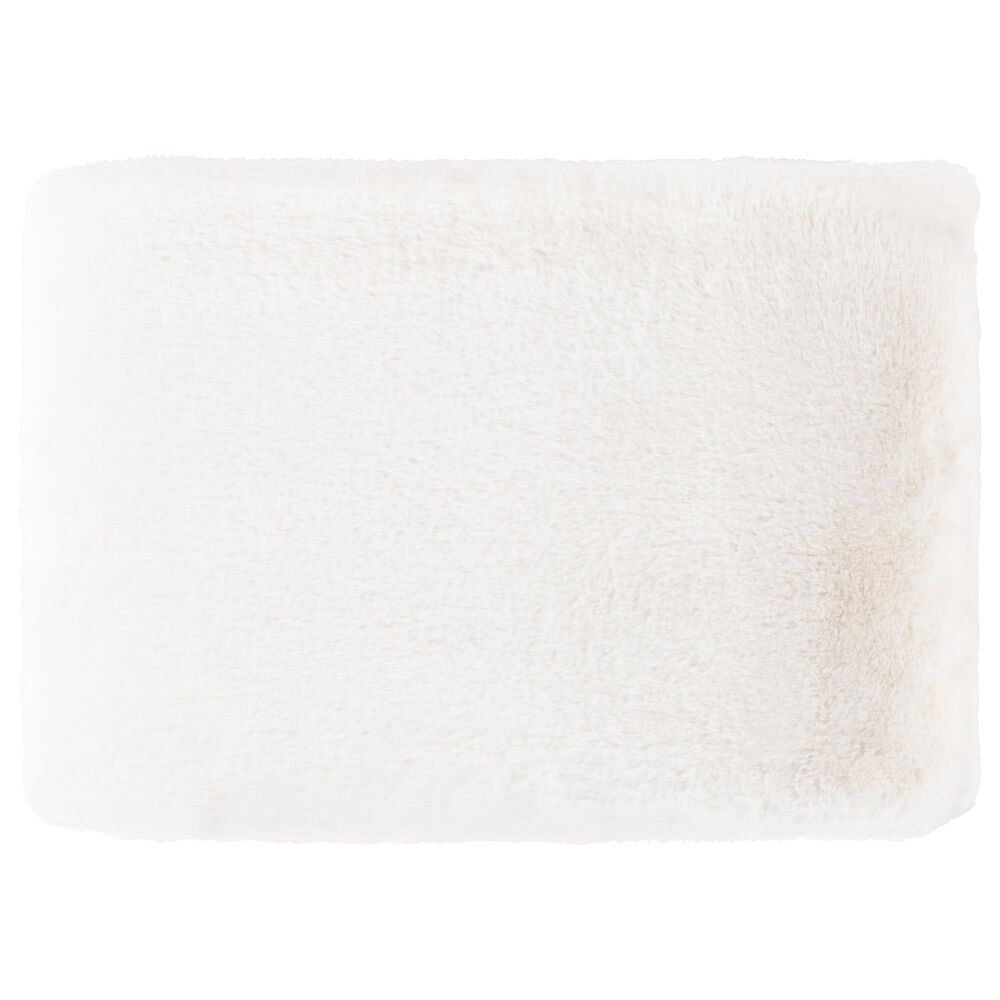 Surya Inc Lapalapa 50" x 70" Throw in White, , large
