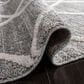 Safavieh Martha Stewart Lucia Shag MSR0720A 5"1" x 7"6" White and Light Grey Area Rug, , large