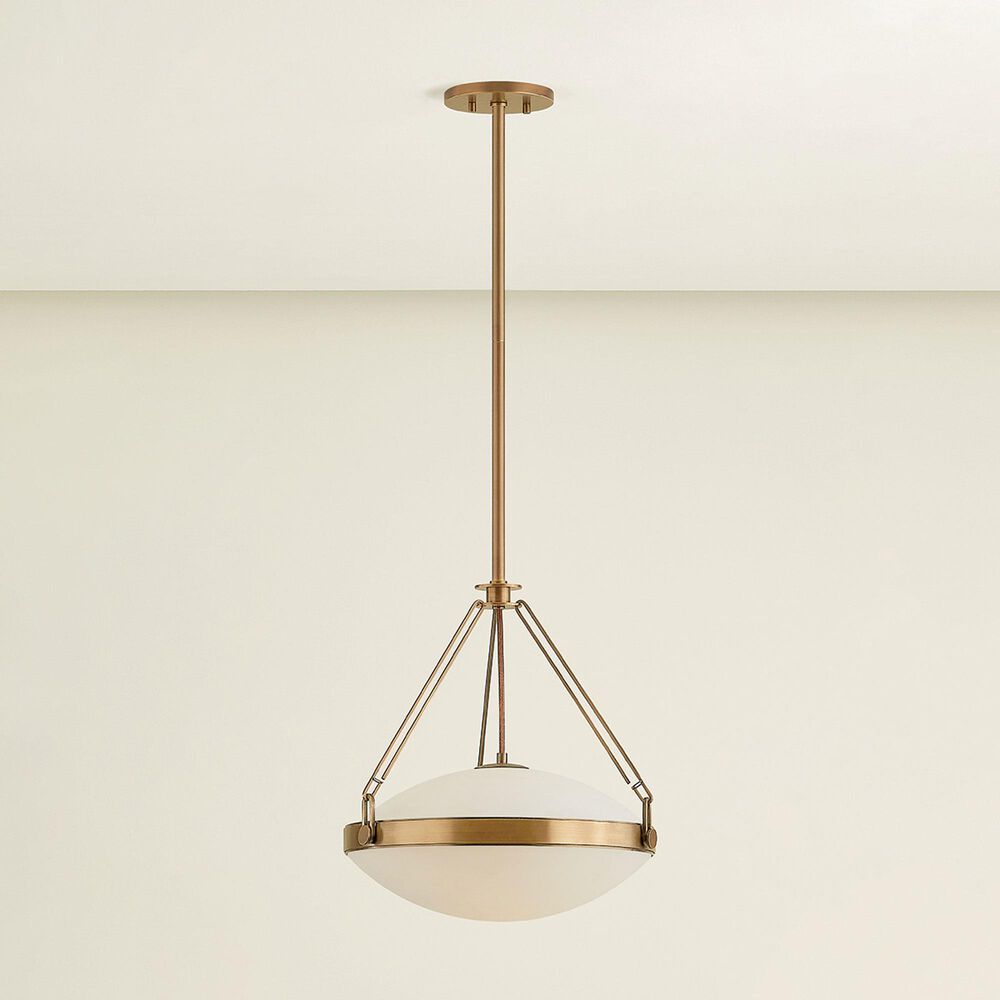 Troy Lighting Kade 16" 1-Light Pendant in Patina Brass, , large
