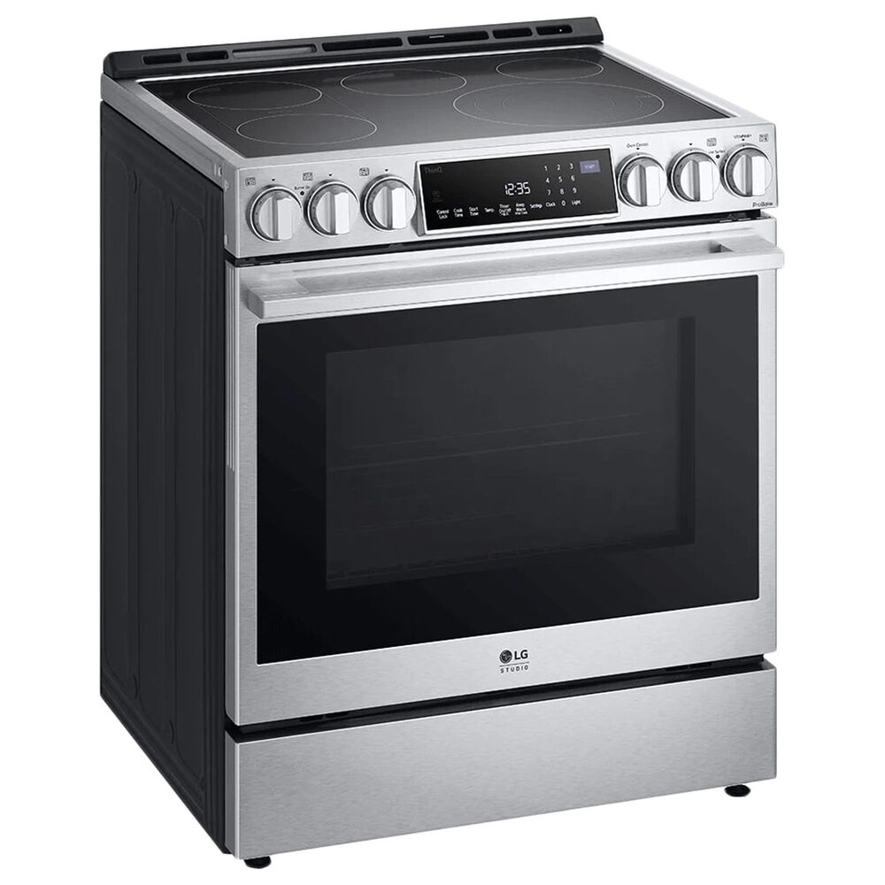 LG Studio 6.3 Cu. Ft. Slide-in Electric Range with ProBake Convection in Stainless Steel, , large