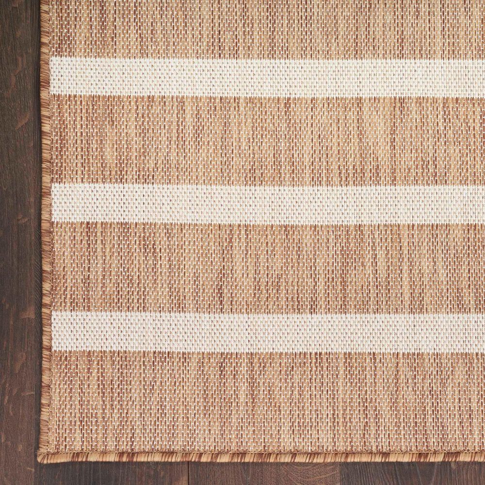 Nourison Positano POS03 Jute and Ivory 6&#39; x 9&#39; Indoor/Outdoor Area Rug, , large