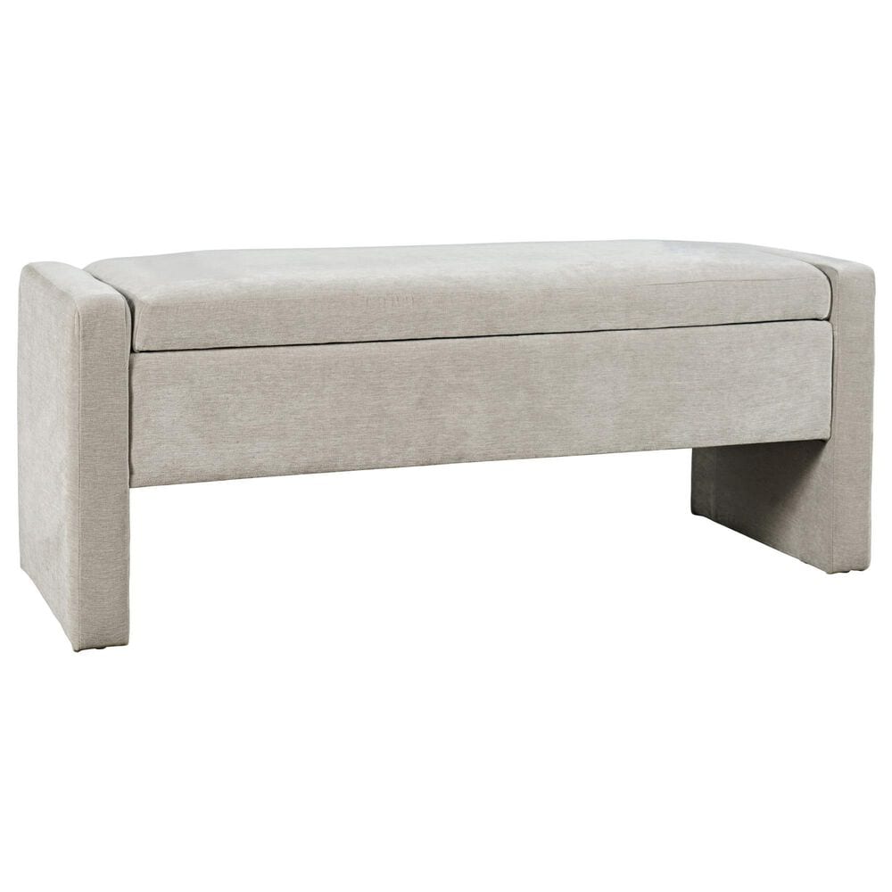 Waltham Braun Storage Bench in Grey, , large