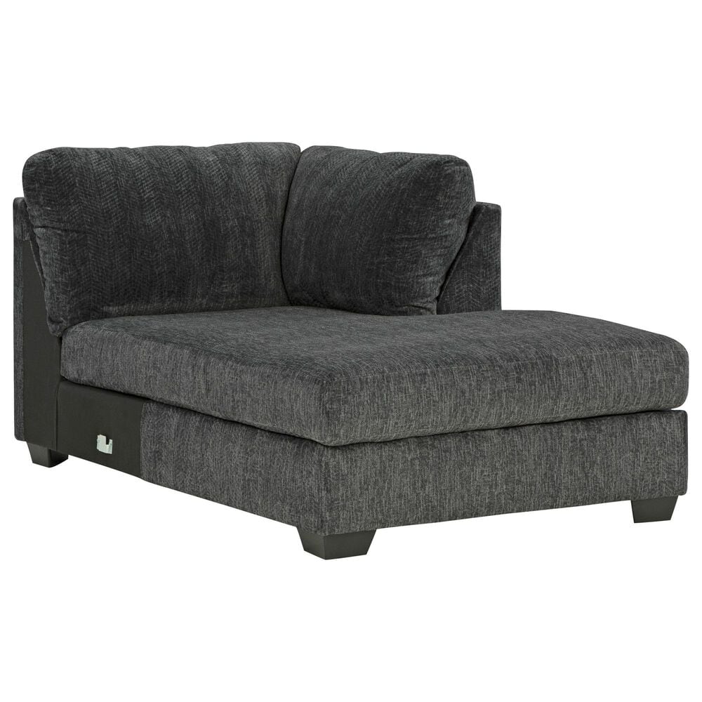 Ashley Biddeford 2-Piece Right Facing Sectional with Chaise in Shadow, , large