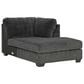 Ashley Biddeford 2-Piece Right Facing Sectional with Chaise in Shadow, , large