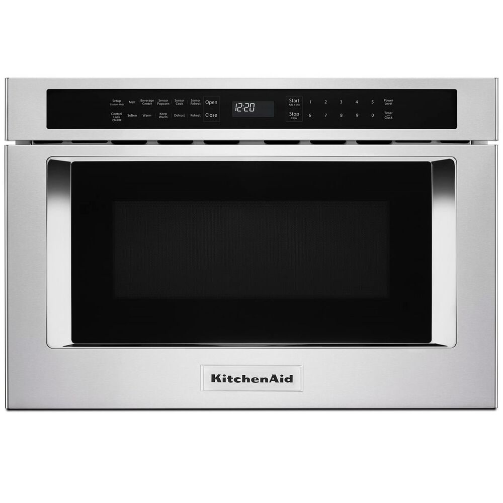 KitchenAid 24 Under-Counter Microwave Oven Drawer in Stainless Steel