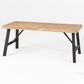 Hearth and Haven Bettina Outdoor Dining Table in Natural and Grey - Table Only, , large