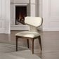 HOMLUX Koen Upholstered Side Chair with Beige Chenille Upholstery in Brown Oak (Set of 2), , large