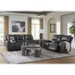 Ashley Glossmore Manual Reclining Loveseat in Black, , large