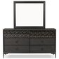 Furniture of America Bashford 6-Drawer Dresser in Espresso, , large