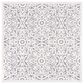 Safavieh Cabana CBN662A 8" Square Ivory and Grey Indoor/Outdoor Area Performance Rug, , large
