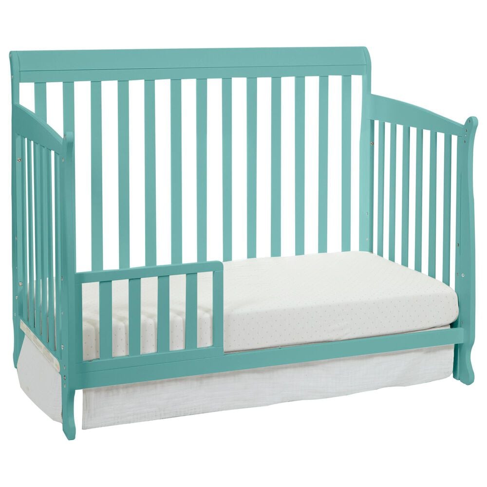 Hearth and Haven Riley 4-In-1 Convertible Crib in Turquoise, , large