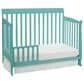 Hearth and Haven Riley 4-In-1 Convertible Crib in Turquoise, , large