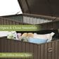 HOMLUX 200-Gallon Outdoor Storage Deck Box in Dark Brown, , large