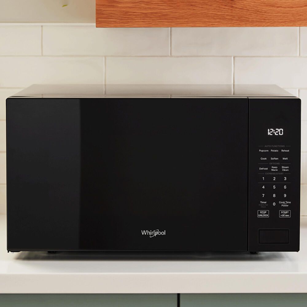 Whirlpool 1.6 Cu. Ft. Sensor Cooking Microwave in Black, , large
